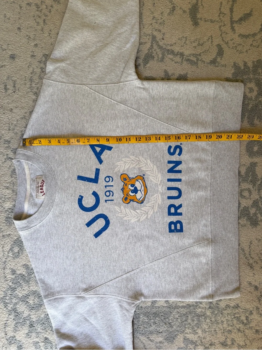 UCLA Bruins League Gray Crewneck Sweatshirt - Picture 4 of 5